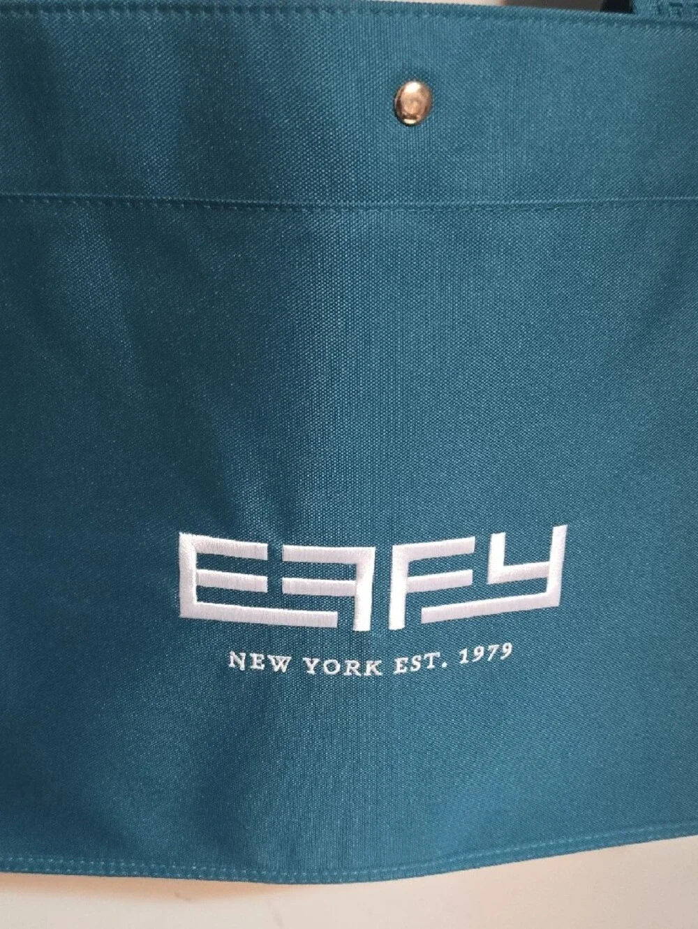 Effy Teal Logo Messenger Tote Bag